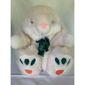 Plush - large pastel pink/white bunny